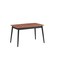 Homeroots 63" Natural and Black Wood Butterfly Leaf Extendable Dining Table 631292 - alternate 7