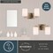 Vaxcel Park Ridge 2-Light Vanity Light, Champagne Gold, Frosted White Glass, 13-In. Wide W0571 - alternate 9