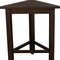 Homeroots 17" Dark Brown Teak Corner Shower Bench 383338 - alternate 9