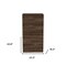 Homeroots 23" Dark Brown Two Drawer Standard Chest 478398 - alternate 5