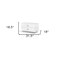 Homeroots 19" White Solid and Manufactured Wood Two Drawer Nightstand 491582 - alternate 4