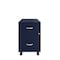 Space Solutions 14.25 in W 2 Drawer Mobile Vertical File Cabinet W/ Accessory Drawer, Navy 25936 - alternate 13