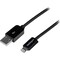 Startech.Com 2M BLACK 8-PIN LIGHTNING TO USB CABLE USBLT2MB - alternate 1