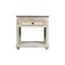 Homeroots 28" White Solid Wood Distressed One Drawer Nightstand 555413 - alternate 1