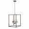Jonathan Y Magnolia 16.2" 6-Light Adjustable Iron Rustic Farmhouse LED Pendant, Brown JYL7476A - alternate 14