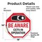 Signmission Be Aware CCTV In Operation, 18 Inch X 18 Inch, Vinyl Decal OC-D-18-32 - alternate 4