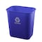 Recycle Collection 13 Qt. Wastebasket, Blue/White, 12PK R4021BR - alternate 1