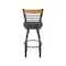 Holland Bar Stool Co Eleanor 30in Swivel Bar Stool with Bronze Finish, Medium Back and Canter Iron Seat 880 - alternate 6