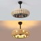 Jonathan Y Cassidy 23" 6-Light Modern Bohemian 6-Speed Metal/Rattan Mobile-App/Remote-Controlled Height-Adjusta JYL9728B - alternate 7