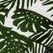 Homeroots 20" Green And White Tropical Botanical Linen Throw Pillow Cover with Embroidery 608181 - alternate 4