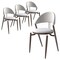 Leisuremod Venice Collection Modern Dining Chair In Black in White, 4PK VC49W4 - alternate 1