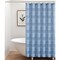 Homeroots Blue Striped Polyester Embroidered Shower Curtain 399742 - alternate 6