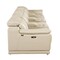 Homeroots 175" Beige Italian Leather Reclining Metal USB Sofa 720410 - alternate 1