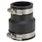 Prosource Coupling, 2 x 1-1/2 in, PVC, Black FC56-215 - alternate 1