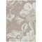 Homeroots 8' X 10' Taupe Beige And Ivory Floral Washable Indoor Outdoor Area Rug 589581 - alternate 5