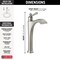 Delta Dorval Single Handle Vessel Bathroom Faucet 756-SS-DST - alternate 2
