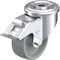 Blickle Kingpin Swivel Caster, Gy Nyln, 3-1/8", Brk LER-POG 80G-FI - alternate 1
