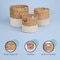 Happimess Avery Bohemian Cottage Handwoven Hyacinth Cylinder Nesting Baskets w/Handles, Natural/White, Set of BSK2011E-3SET - alternate 5