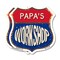 Signmission Papa's Workshop, 12 inch X 12 inch, Plastic Sign, 2PK SHI-P-2PACK-12-489-PAPA - alternate 1