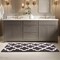 Lavish Home Bathroom Rug Long Non Slip Bath Mat with Trellis Pattern Extra Soft Absorbent Cotton Bath Mat Runner 67-0029-CH - alternate 8