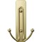 Command Double Hook, 4 lb, 1-Hook, Plastic, Gold, Satin Brass 17036BR-ES - alternate 3