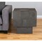 Homeroots 22" Gray Distressed Solid Wood Square Block End Table 565311 - alternate 1