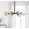 Jonathan Y Caleb 6-Light 28" Brass Cluster Pendant, Black/Brass Gold JYL9015A - alternate 10