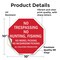 Signmission No Trespassing No Hunting, Fishing, 10 Inch X 10 Inch, Vinyl Decal OC-D-10-97 - alternate 3