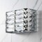 Jonathan Y Evelyn Crystal Rectangle 10" 1-Light Iron/Crystal Glam Modern LED Vanity Light, Chrome JYL7538A - alternate 7