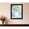 Homeroots White Blooms Black Grooved Framed Print Wall Art 530123 - alternate 4