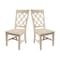 Whitewood Industries Set of Two Solid Wood Dining Chairs, Unfinished CI-90P - alternate 1