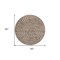 Homeroots 8' Brown And Beige Round Abstract Washable Indoor Outdoor Area Rug 598958 - alternate 8