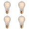 Bulbrite 60W Dimmable Antique A19 Incandescent Light Bulbs, Medium E26 Base, 2200K, 4PK 861167 - alternate 1