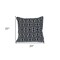 Homeroots 20" X 20" Black Geometric Cotton Zippered Pillow 529304 - alternate 7