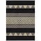 Homeroots 9' X 12' Black Ivory And Wheat Southwestern Washable Indoor Outdoor Area Rug 613889 - alternate 8
