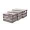 Homeroots Set of Three Dark Brown Solid Wood Crate, 3PK 487707 - alternate 3