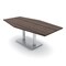 Skutchi Designs Hexagon Conference Table With Power Unit, 48 in W, 84 in L, Brown HAR-HEX.IR-48X84-DOU-H3041-NA - alternate 1
