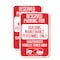 Signmission Reserved Parking for Building Maintenance Personnel Onl, 12'' X 18'', Heavy Gauge Aluminum, 2PK A-1218-2PACK-23129 - alternate 1