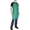West Chester Protective Gear FR Welding Apron, Sateen, 9 oz, 36 in Length, Green, 24" x 36 7080/36 - alternate 3