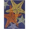 Homeroots 8' X 11' Blue Yellow And Orange Starfish Indoor Outdoor Area Rug 546875 - alternate 1