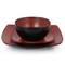 Gibson Elite Soho Lounge 16 Piece Matte Glazed Stoneware Dinnerware Set in Red 130935.16 - alternate 8