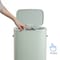 Happimess Tammi Kitchen 14.5-Gallon Slim Metal Push Button Trash Can, Pistachio Gelato HPM1017E - alternate 8