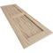 Ekena Millwork Rustic Two Equal Panel Flat Panel Riverwood Faux Wood Shutters (Per Pair), Primed Tan, 18"W x 76"H SHUFP18X76RWPR - alternate 18