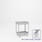 Pucel Welded Box Service Cart, 18 in W x 28 in D x 37 in H, Semi-Steel Casters, 6 in Deep Box, Gray TSC-1828-6S - alternate 1