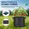 Yssoa Simple Deluxe Grow Bags 7 Gallon Planter Pots with Handles, Black, 5PK GLGROWBAG7X5BLKV2 - alternate 6