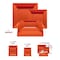 Smarty Had A Party Burnt Orange Square Plastic Plates Dinnerware Value Set (120 Dinner Plates+120 Salad Plates), 240PK 9909VP-CASE - alternate 10