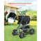 Vevor Rolling Garden Cart with Seat 276 lbs Plastic Garden Scooter Storage Bin and Seat TC4460A - alternate 7