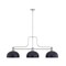 Z-Lite Melange Brushed Nickel 3 Light Billiard 725-3BN-D13MB - alternate 1