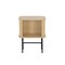 Homeroots 24" Natural Modern Sliding Door Nightstand 527615 - alternate 6