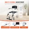 Vevor 350lbs Bedside Commode Toilet Chair Lockable Wheels Footrest Flip-up Arm FBL735200 - alternate 7